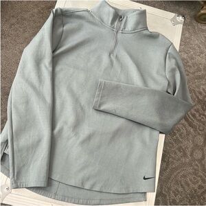 Nike Light Gray Quarter-Zip Top
